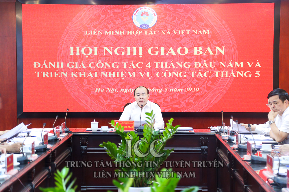 Chủ tịch Nguyễn Ngọc Bảo chủ trì hội nghị giao ban đánh giá công tác 4 tháng đầu năm và triển khai nhiệm vụ công tác tháng 5
